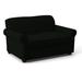 Edgecombe Furniture Finn 59" Rolled Arm Sofa Bed Loveseat w/ Reversible Cushions Other Performance Fabrics in Black | 34 H x 59 W x 37 D in | Wayfair