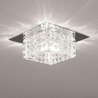 Now For The Everly Quinn Dairyn 1 Light 3 93 Led Flush Mount Crystal In Gray White Size 8 H X W D Wayfair Accuweather - Wayfair Ceiling Mount Light Fixtures