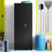 WFX Utility™ Aleg 28.62" W Asymmetrical Garage Storage Cabinet Manufactured Wood in Black | 74.26 H x 28.62 W x 15.4 D in | Wayfair