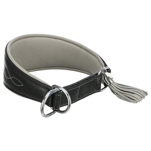 Trixie Active Comfort Halsband für Windhunde, schwarz/grau XS-S Hund