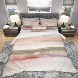 Designart 'Influence of Line and Color' Geometric Bedding Set - Duvet Cover & Shams