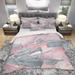 Designart 'Durty Shabby Pink Blush III' Shabby Bedding Set - Duvet Cover & Shams
