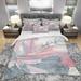 Designart 'Durty Shabby Pink Blush I' Shabby Bedding Set - Duvet Cover & Shams