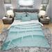 Designart '3D licht Blue Architectural Design' Modern & Contemporary Bedding Set - Duvet Cover & Shams