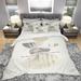 Designart 'Geometric Balance Neutral II' Geometric Bedding Set - Duvet Cover & Shams