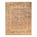 Overton Hand Knotted Wool Vintage Inspired Modern Contemporary Eclectic Brown Area Rug - 8' 1" x 10' 1"