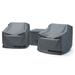 Mili 3 Piece Polyester Outdoor Patio Deluxe Furniture Covers - Gray