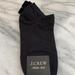 J. Crew Accessories | J.Crew Back Velvet Bow Ankle Socks Black | Color: Black | Size: Os