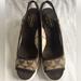 Coach Shoes | Coach Sydney Khaki Brown Wedge Sandals Shoes Women's 7.5 Nwob | Color: Brown/Tan | Size: 7.5