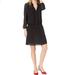 J. Crew Dresses | J.Crew Mercantile Long Sleeve Black Tie Front Dress Nwt | Color: Black | Size: M