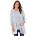 Plus Size Women's Cashmiracle™ Cardigan by Catherines in Heather Grey (Size 4X)