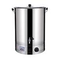 UIGJIOG Electrical 20-40L Catering Hot Water Boiler Tea Urn Coffee Commercial Stainless Steel Catering Urn with Automatically Add Water,Milk Tea Shop Special Insulation Barrel,40L