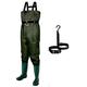 Fly Fishing Hero Chest Waders for Men with Boots Hunting Waders Fishing Boots Neoprene Waders for Women Free Hangers Included (Green 9)