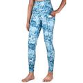 Free Leaper Women's High Waisted Leopard Snake Print Pattern Yoga Pants Full Length Leggings with Pockets (Brushwork, XL)