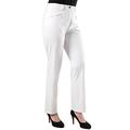 Ulla Popken Women's Stretchhose Mony L Trouser, White (White 20), W50