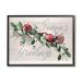 Stupell Industries Festive Red Ornaments Winter Holly Season's Greetings Oversized Stretched Canvas Wall Art By P.S. Art in Brown | Wayfair