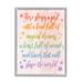 Stupell Industries Girl w/ Head Full Of Magical Dreams Phrase White Framed Giclee Texturized Art By Daphne Polselli in Brown | Wayfair