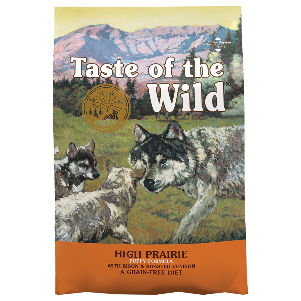 Multipack risparmio 2 x 12,2 kg Taste of the Wild - High Prairie Puppy (2 x 12,2 kg)