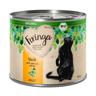 Feringa Bio Menù 12 x 200 g umido per gatti - Anatra con Pera ed Erba gatta