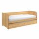 Pack lit gigogne avec 2 matelas bois massif 80x190 cm