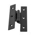 Black Wrought Iron H Hinge 3.5" Cabinet Hinge 0.25" Offset with Mounting Hardware (Set of 25) Renovators Supply