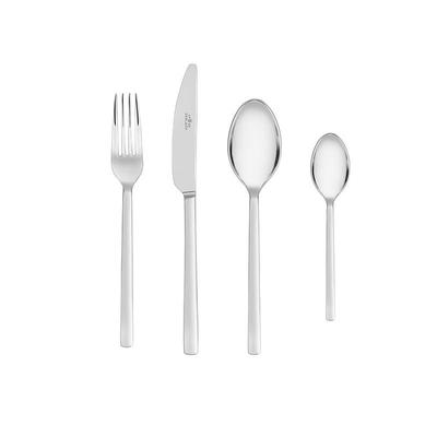 MODERN 24 Piece Stainless Steel Flatware Set