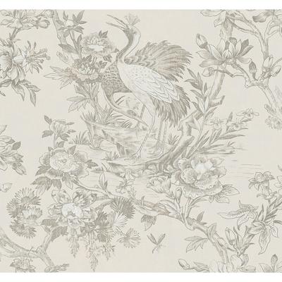 Seabrook Designs Richmond Hill Crane Unpasted Wallpaper