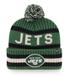 Men's '47 Green New York Jets Bering Cuffed Knit Hat with Pom