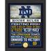 Highland Mint Notre Dame Fighting Irish 12'' x 15'' House Rules Bronze Coin Photo