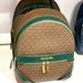 Michael Kors Bags | Michael Kors Backpack | Color: Brown/Green | Size: Os