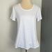 Athleta Tops | Athleta White Short Sleeve Active Wear Shirt Sz M | Color: White | Size: M