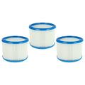 vhbw Set 3x Replacement Filters compatible with Nilfisk/Alto/Wap Attix 751-11, 751-21, 751-2M Wet and Dry Vacuum Cleaner - Cartridge Filter