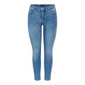 Pieces Women's Pcdelly Skn Mw Cr Lb124-ba/noos Skinny Jeans, Blue (Light Blue Denim Light Blue Denim), 8 / XS