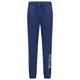 BOSS Mens Identity Pants Stretch-Cotton Pyjama Bottoms with Outline Logo Blue