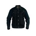 Duke Rockford Mens Big King Size Large Denim Jeans Trucker Jacket Classic Western Style Coat Top (Black, 5XL - XXXXXL)