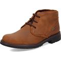 Clarks Men's Morris Peak Waterproof Chukka Boot, Dark Tan Leather, 8 UK