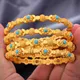 Bracelets en or 24 carats de Dubaï pour femmes et filles deux documents bracelets africains