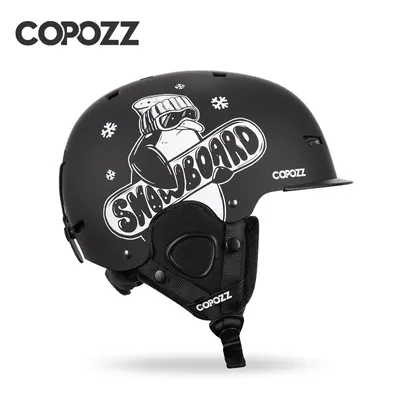 COPOZZ-nouveau casque de Ski unisexe certificat demi-couverture Anti-impact casque de Ski pour