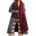 Free People Accessories | Free People Common Thread Blanket Wrap Scarf Wine New | Color: Red | Size: Os