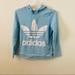 Adidas Sweaters | Adidas Trefoil Hoodie Sweatshirt | Color: Blue/White | Size: S