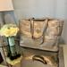 Coach Bags | Coach Metallic Taupe Leather Tote/Diaper Bag | Color: Tan | Size: 15 X 12 X 6