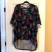 Lularoe Tops | Lularoe Irma Nwt. Mint, Teal, Purple, Red, Black. | Color: Black/Purple/Red | Size: Xxl