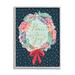 Stupell Industries Peace & Joy Festive Holiday Wreath Polka Dot Pattern Stretched Canvas Wall Art By Heather Mclaughlin in Brown | Wayfair