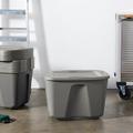 Homz Plastic 8 Piece Tubs & Totes Set Plastic in Gray | 15.5 H x 17.5 W x 23.5 D in | Wayfair 8 x 6618CGY.08