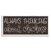 Stupell Industries 4_Always Thinking About Chickens Phrase Minimal Farm Typography Stretched Canvas Wall Art By Stephanie Dicks Canvas | Wayfair