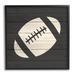 Stupell Industries Football Shape Sports Planked Country Pattern Wall Plaque Art By Kim Allen, Wood in Gray | 12 H x 12 W x 1.5 D in | Wayfair