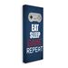 Stupell Industries Eat Sleep Game Repeat Pixel Typography Vintage Controller Oversized Stretched Canvas Wall Art By Kim Allen Canvas | Wayfair