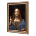 Trinx Portrait Of Christ In “Salvator Mundi” By Leonardo Da Vinci by Leonardo Da Vinci - Print on Canvas in Green | 30 H x 20 W x 1.5 D in | Wayfair