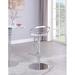 Orren Ellis Swivel Counter & Bar Stool Plastic/Acrylic/Metal in Gray | 18.5 W x 19.7 D in | Wayfair E12F3C353CE4437BBD6E2C6DB3C940F5
