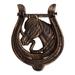 Design Imports Horseshoe Cast Iron Door Knocker in Brown | 4.5 H x 1 W x 6 D in | Wayfair CAMZ14259